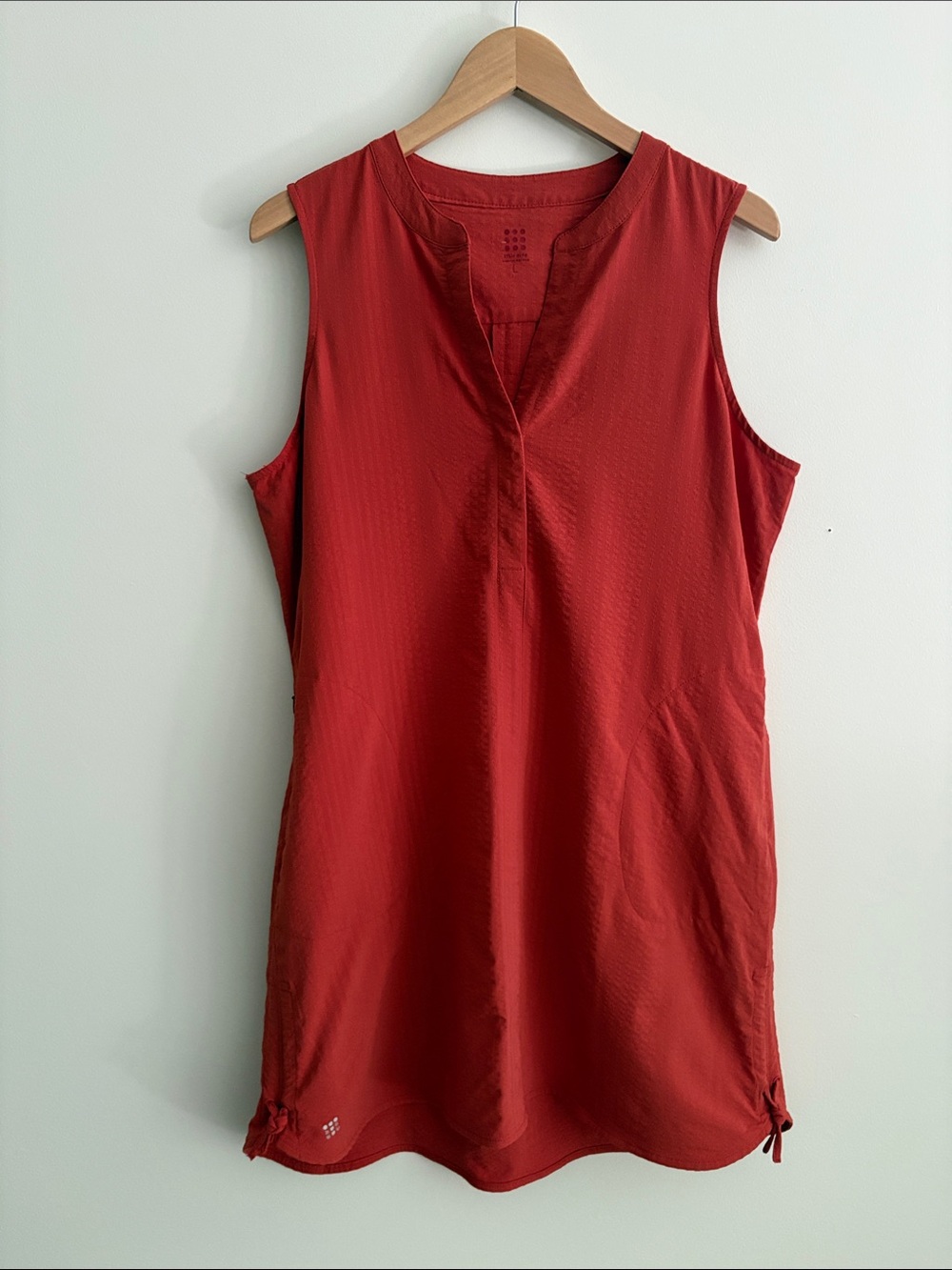 Title Nine Speed Racer Tunic Dress in Rust Fast Drying Athleisure Travel Size L